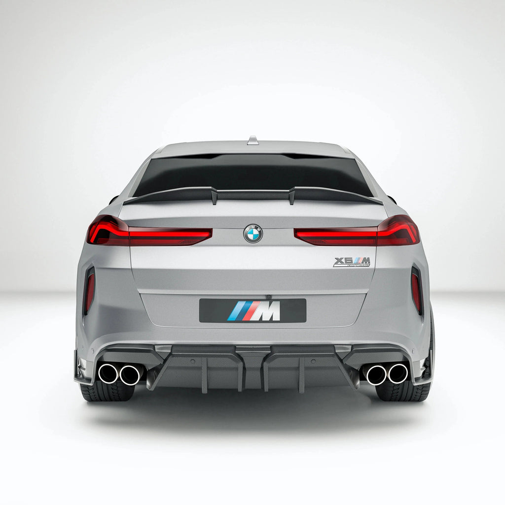Revozport Carbon Fiber Rear Diffuser for BMW X6M F96 LCI (2023+)