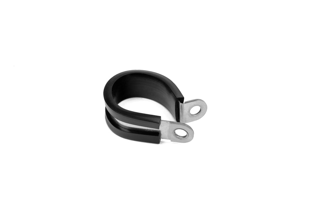 HPS Stainless Steel Cushion Loop Clamp for Tube, Wire and Hose, Black Rubber EPDM