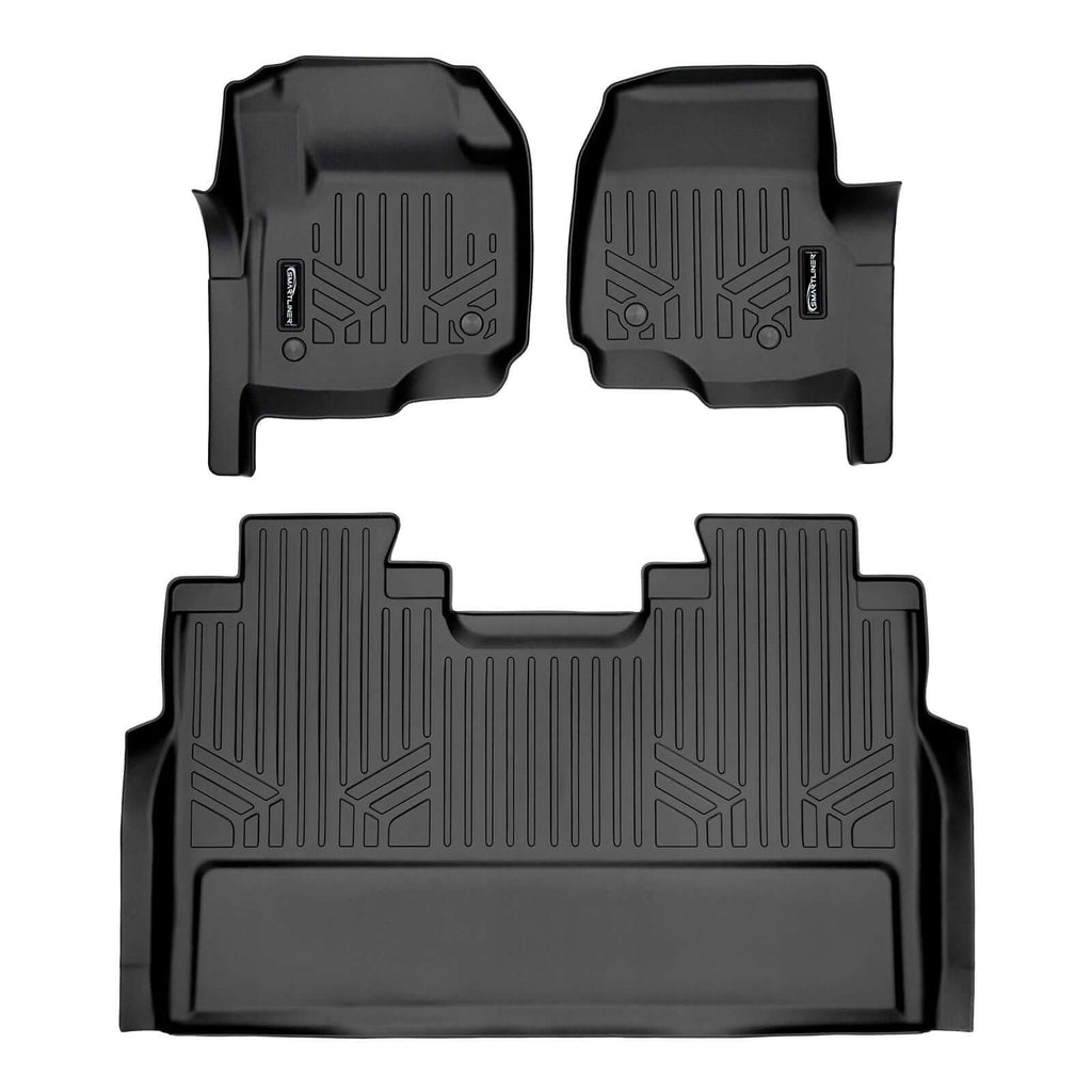 SMARTLINER Custom Fit Floor Liners For 2017-2026 Super Duty Crew Cab with Vinyl Flooring