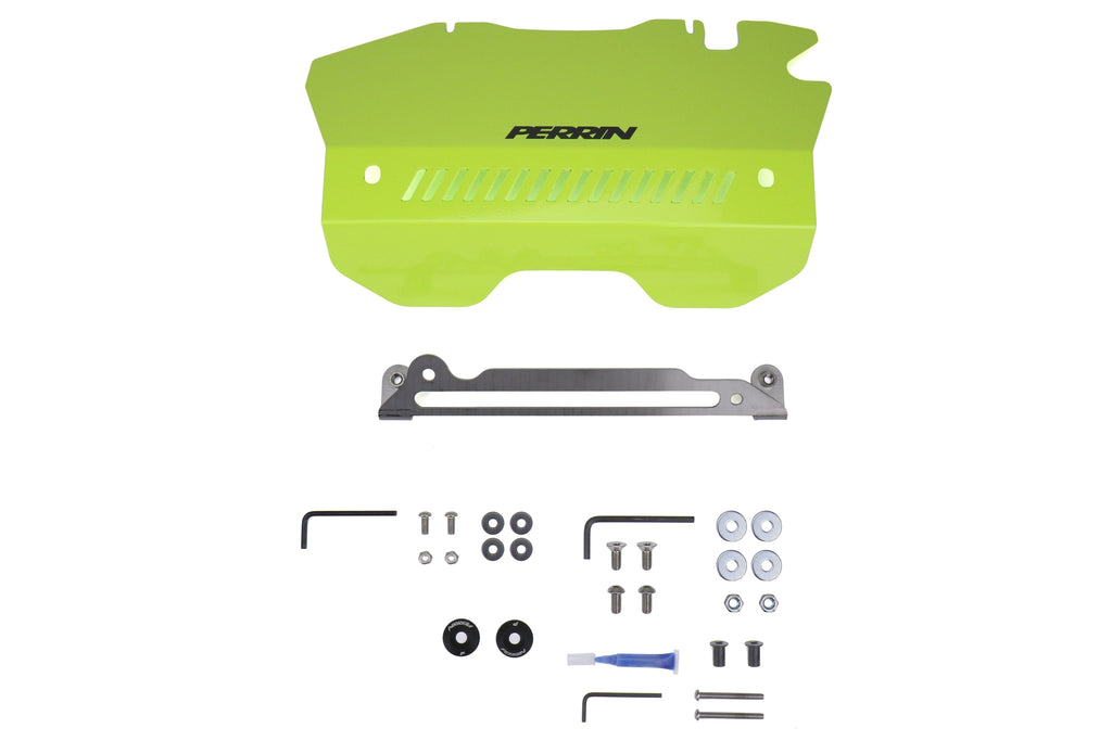 PERRIN Pulley Cover (Neon Yellow) - 2015-2021 Subaru WRX