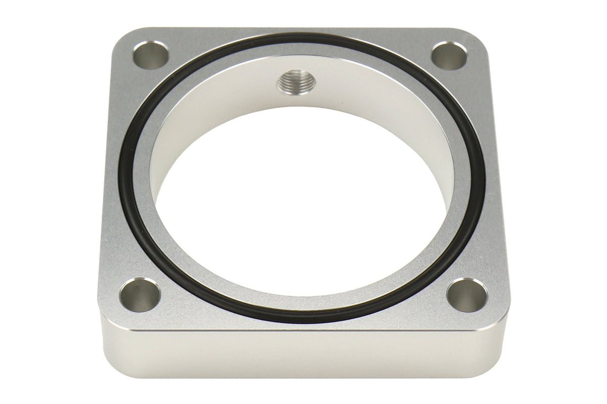 Torque Solution 19mm Throttle Body Spacer Silver - 2013-2021 Scion FR-S / Subaru BRZ / Toyota 86