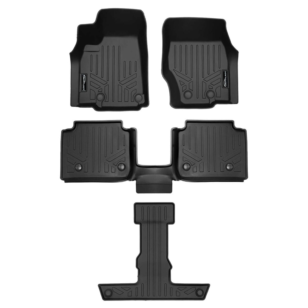 SMARTLINER Floor Liners for 2021-2026 Jeep Grand Cherokee L (2nd Row Bucket) With Center Console