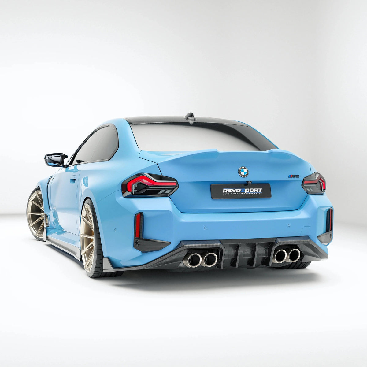 Revozport Carbon Fiber Rear Canards for BMW G87 M2