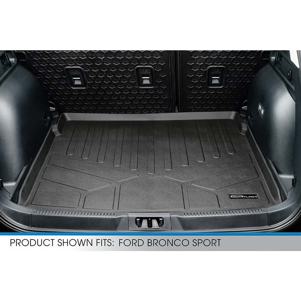 SMARTLINER Floor Liners for 2021-2026 Ford Bronco Sport W/O Rear Bump (Rubber Flooring)