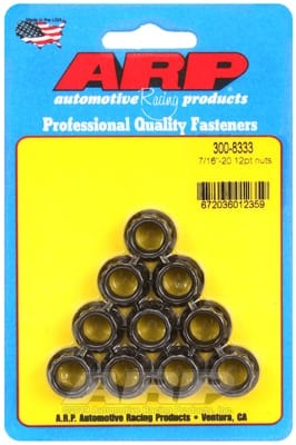 ARP 7/16inch-20 12pt Nut Kit (Set of 10)