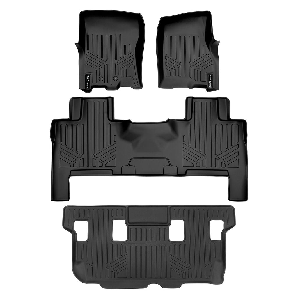 SMARTLINER Custom Fit Floor Liners For 2011-2017 Ford Expedition/Lincoln Navigator with 2nd Row Bench Seat or Console