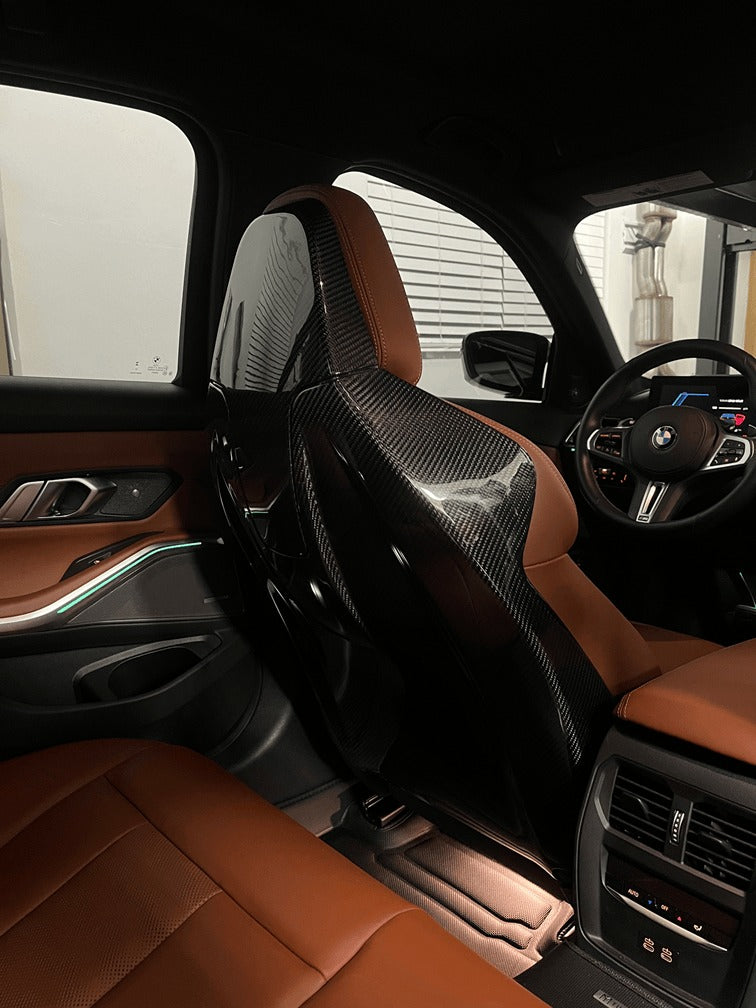 G8X Dry Carbon Fiber Seat Back Covers