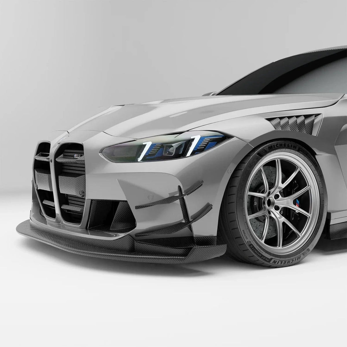 Revozport Carbon Fiber Front Splitter for BMW G82 M4