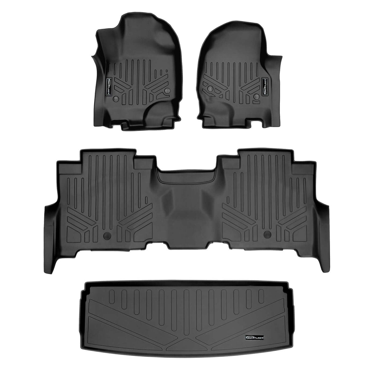SMARTLINER Floor Liners for 2018-2024 Ford Expedition/Lincoln Navigator 2nd Row Bench Seat (no Max or L)
