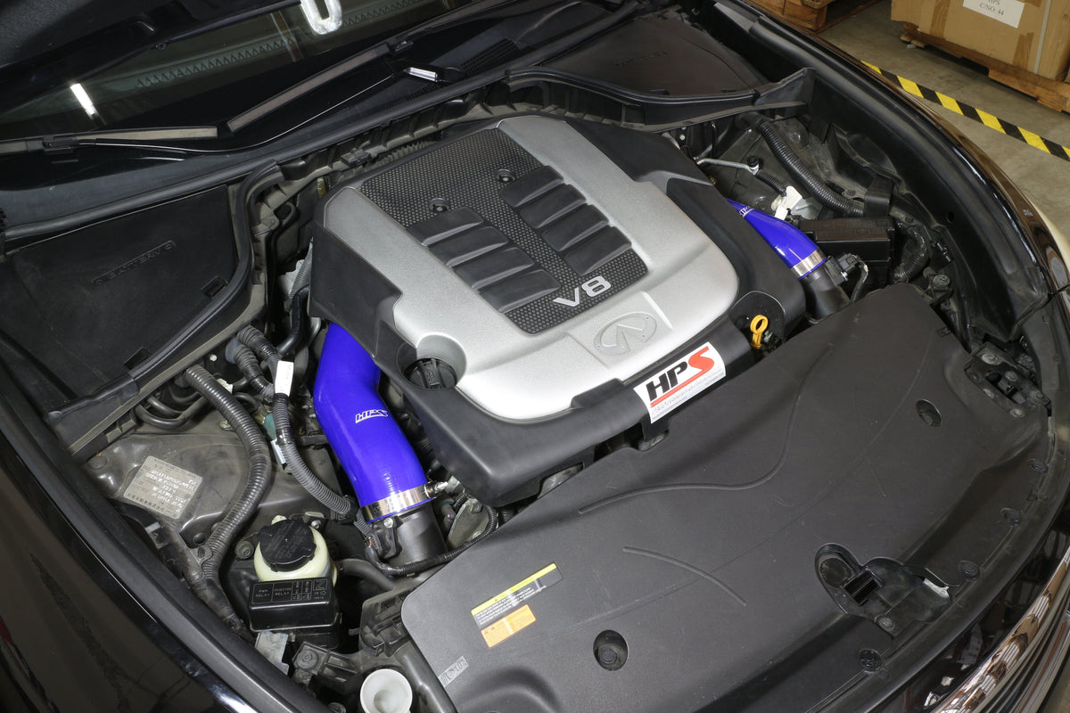 HPS Silicone Post MAF Air Intake Hose Kit Infiniti 2014-2019 Q70 5.6L V8, 57-1517