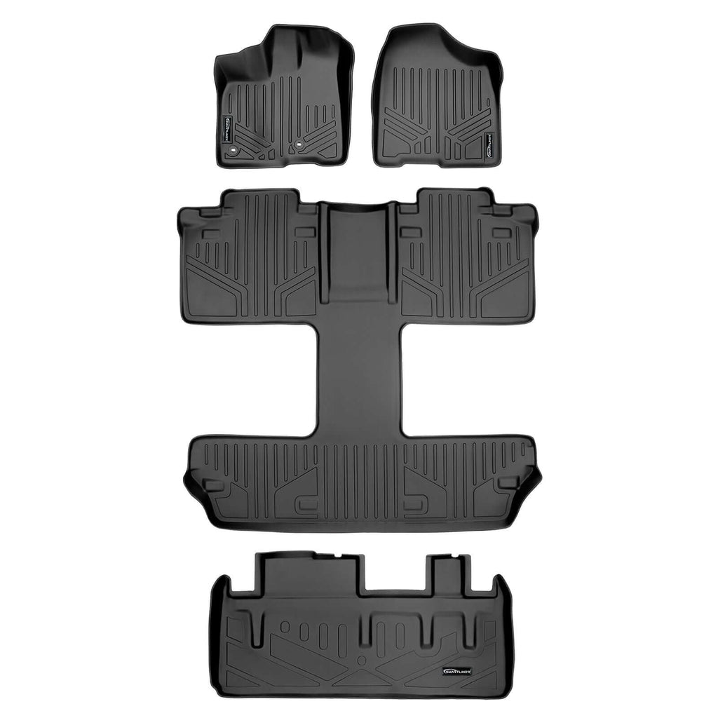 Smart TrimTM Floor Liners For 2013 2020 Toyota Sienna 7 Passenger Model