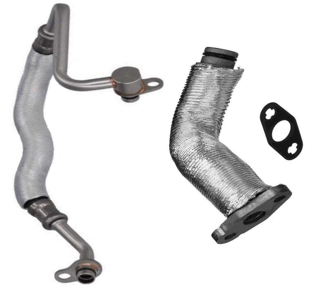 BMW G30 530i Turbocharger Oil Line Kit By Febi 11427617535 & 11428487371