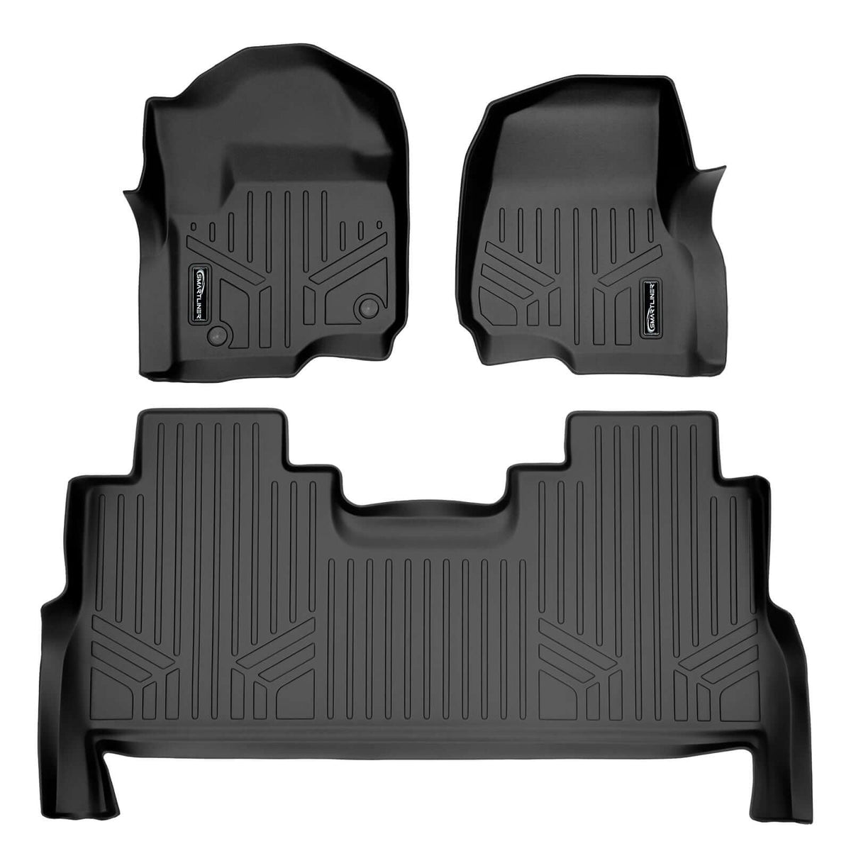 SMARTLINER Floor Liners for 2017-2026 Ford F-250/F-350 Super Duty Crew Cab (1st Row Bucket)
