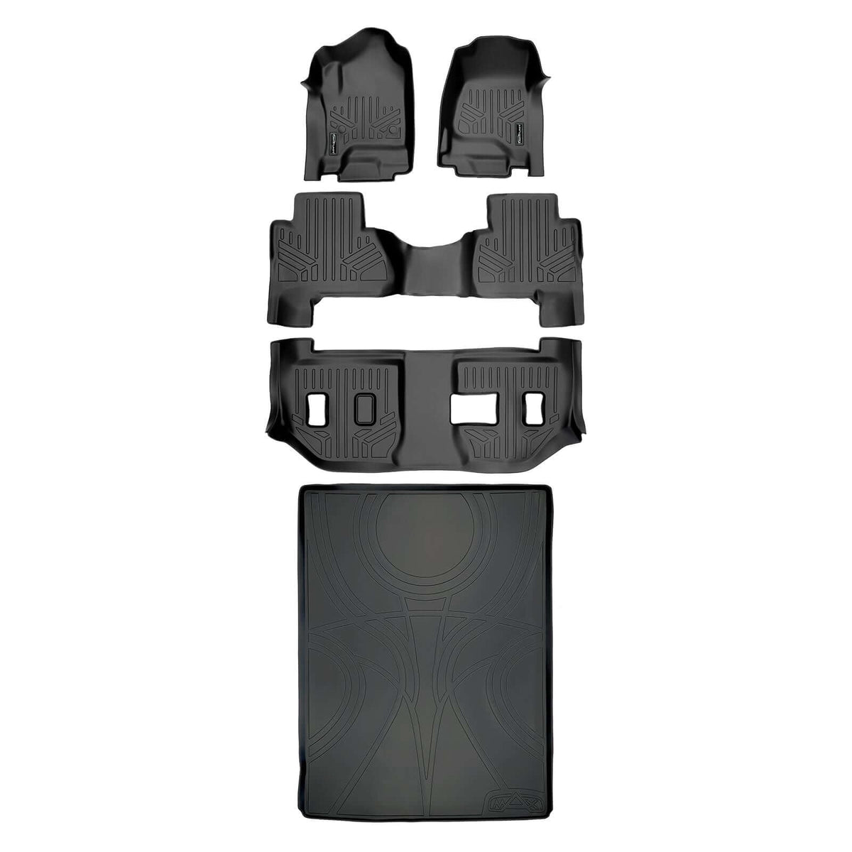 SMARTLINER Floor Liners for 2015-2020 Cadillac Escalade ESV (2nd Row Bench)