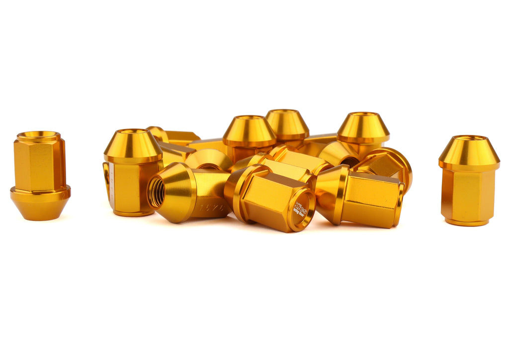 Project Kics Leggdura Racing Lug Nuts Yellow Gold M12X1.25 - Universal