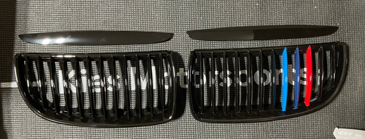 OPEN BOX - BMW E90 2004-2008 Gloss Black Kidney Grills