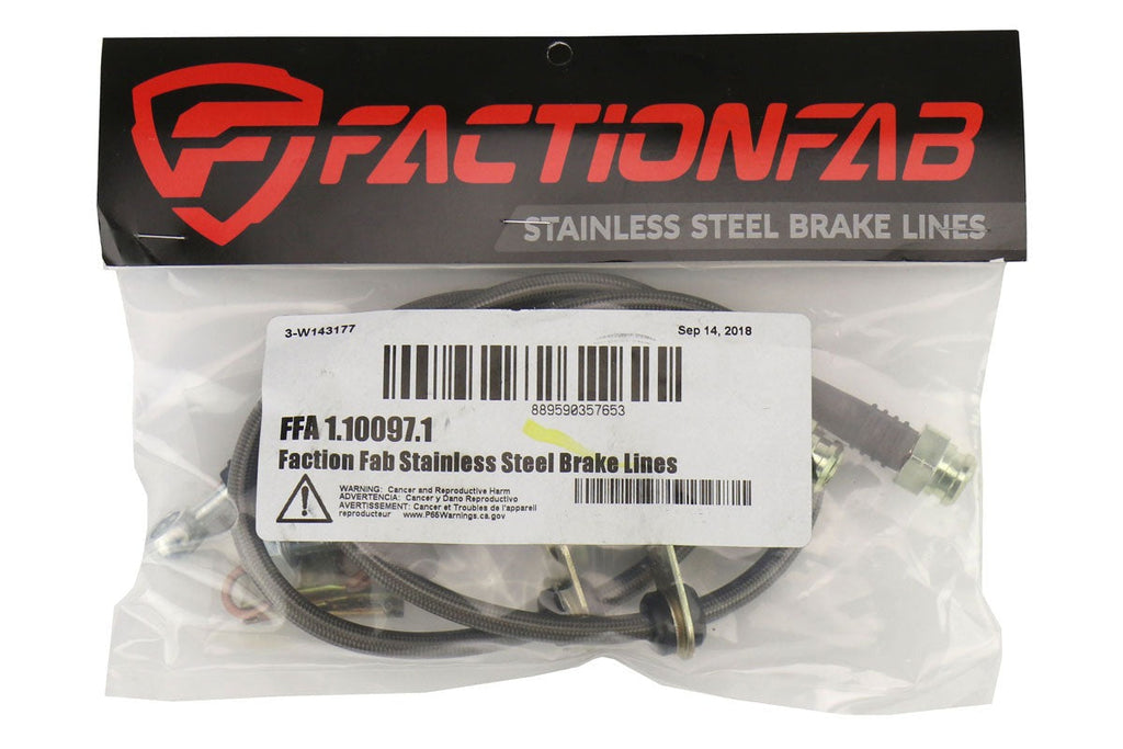 FactionFab Front Stainless Steel Brake Lines 2013-2016 FR-S / 2013-2020 BRZ / 2017-2020 86