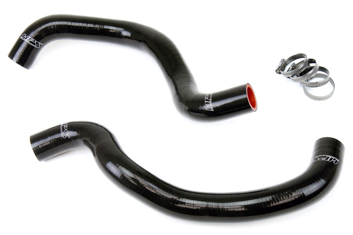 HPS Black Reinforced Silicone Radiator Hose Kit Coolant Acura 04-08 TSX 2.4L