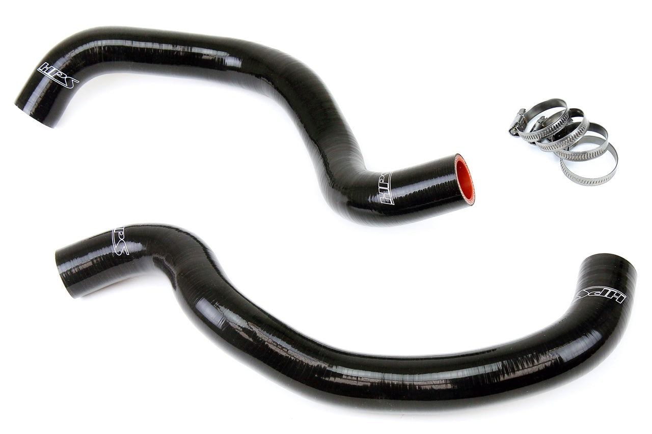 HPS Black Reinforced Silicone Radiator Hose Kit Coolant Acura 04-08 TSX 2.4L