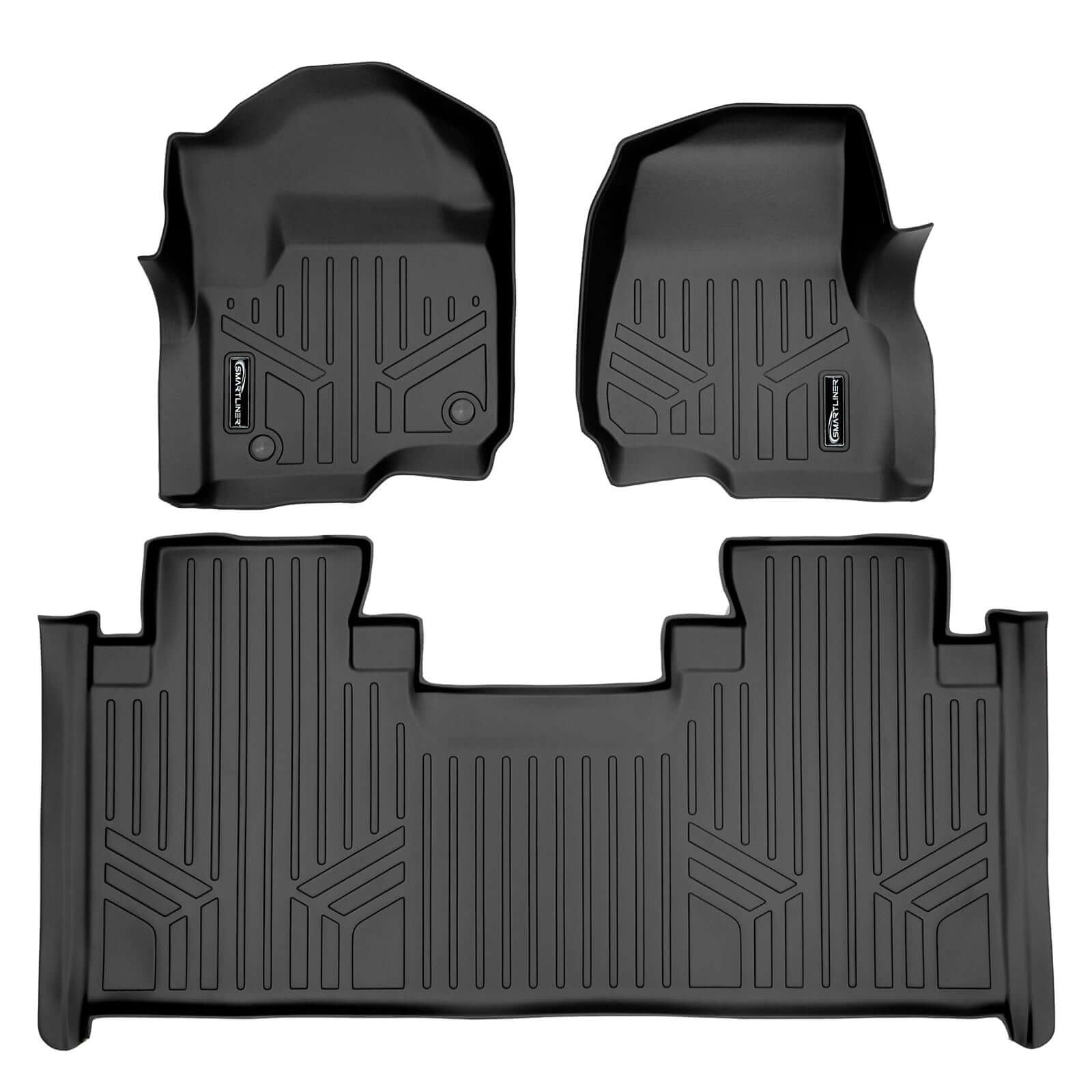 SMARTLINER Floor Liners for 2017-2026 Ford F-250/F-350 SuperCab (1st Row Bench)