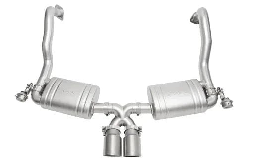 Porsche 981 Cayman / Boxster Valved Exhaust System Straight Cut Single Wall Tips