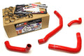 HPS Red Reinforced Silicone Radiator Coolant Hose Kit (4pc set) rear engine Toyota 90-99 MR2 3SGTE Turbo