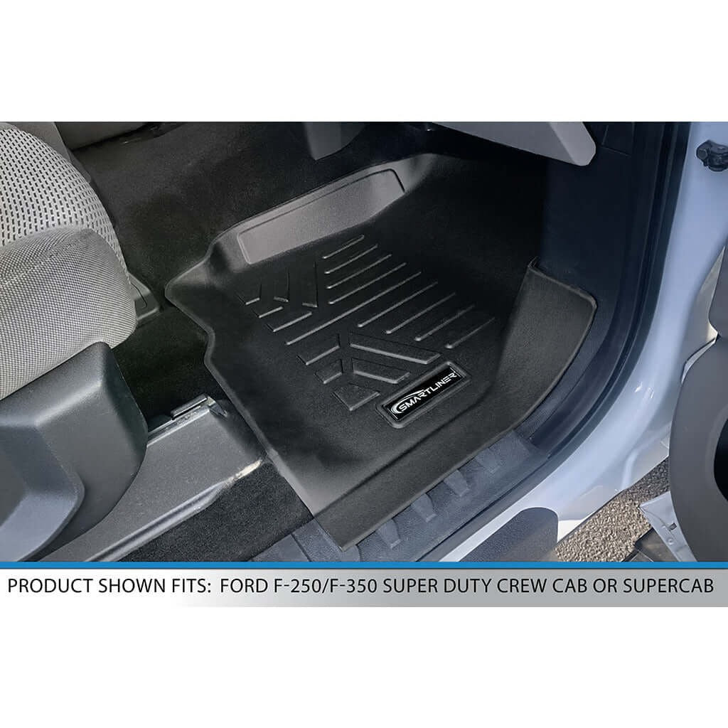 SMARTLINER Floor Liners for 2017-2026 Ford F-250/F-350 SuperCab (1st Row Bucket)
