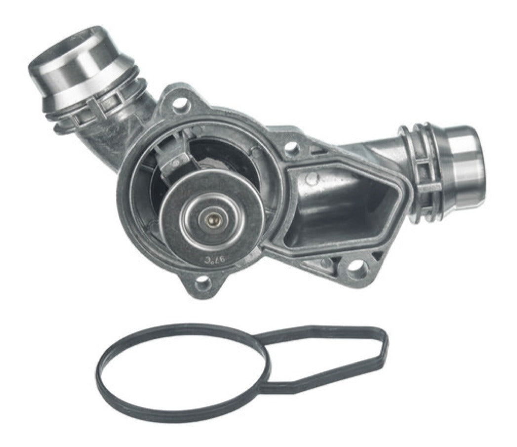 BMW E46 3-Series Engine Coolant Thermostat W/ Housing By Uro 11537509227 (Aluminum Upgrade)