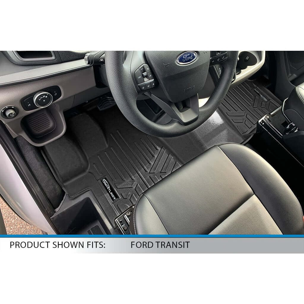 SMARTLINER Floor Liners for 2023-2025 Ford Transit (Vinyl & Over the Hump)