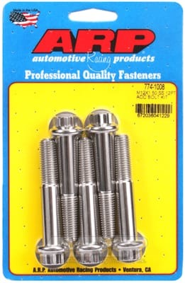 ARP M12 x 1.50 x 70 12pt SS Bolts (Set of 5)