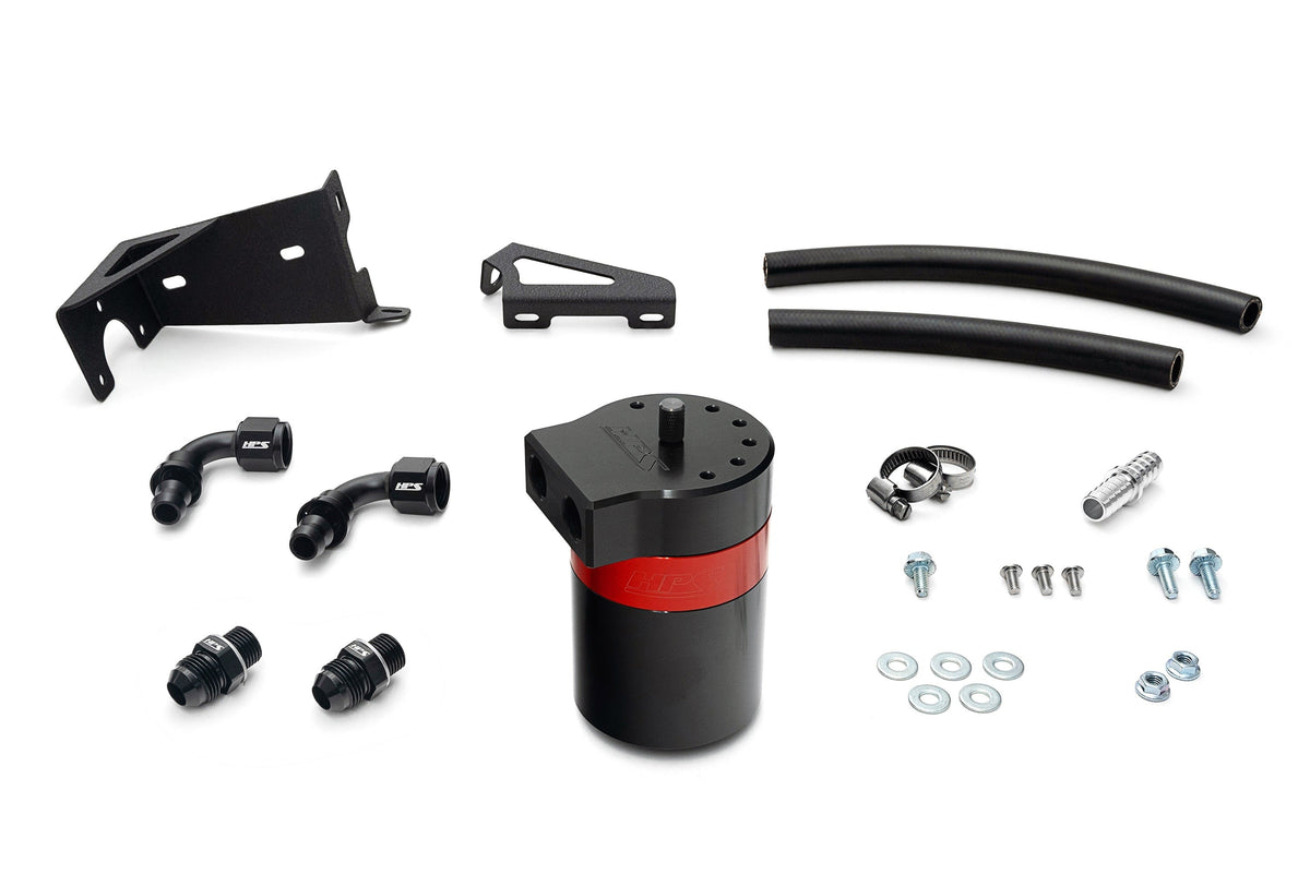 HPS Performance Aluminum Oil Catch Can Kit 2010-2023 Lexus GX460 4.6L V8, 860-005