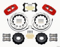 Wilwood AERO6 Front Hat Kit 14.00 Drilled Red 2007-2011 BMW E90 Series w/Lines