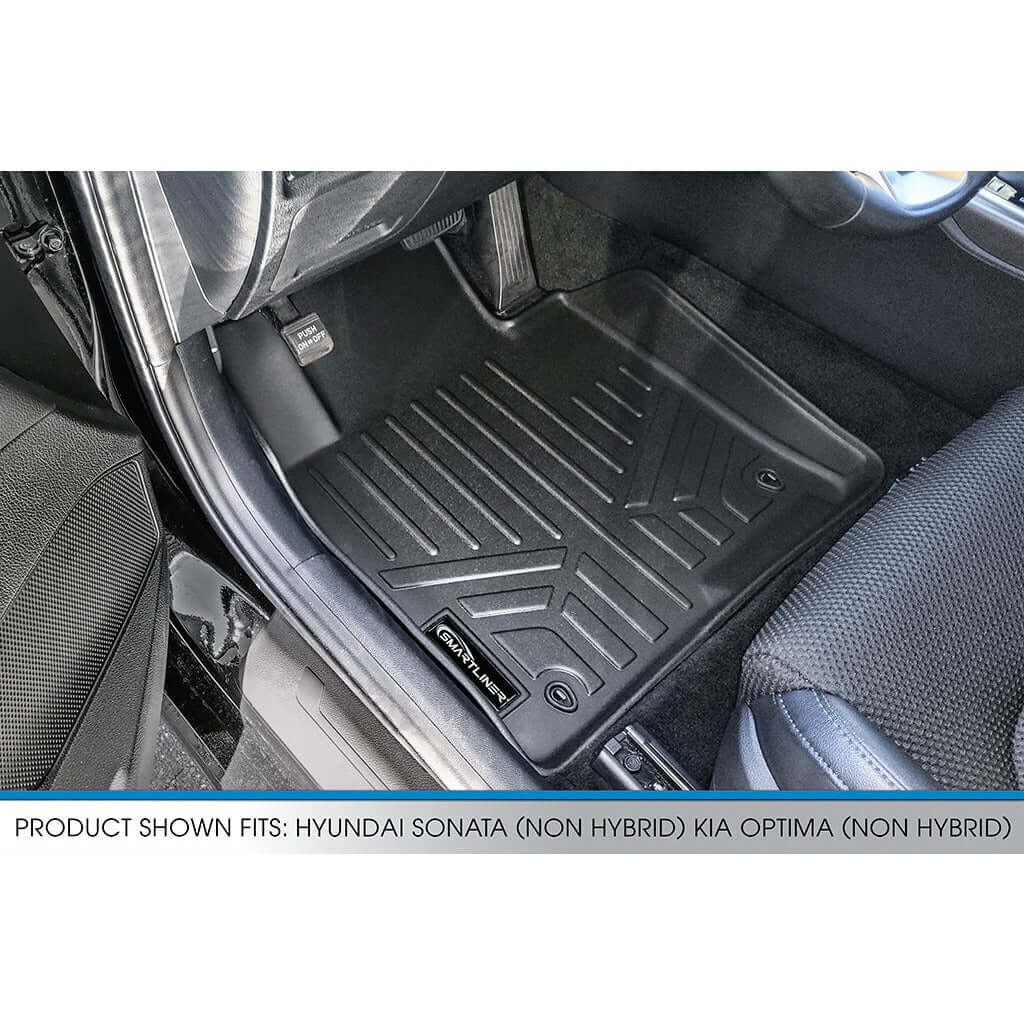 SMARTLINER Floor Liners for 2015-2021 Hyundai Sonata/2016-2020 Kia Optima (Non Hybrid)