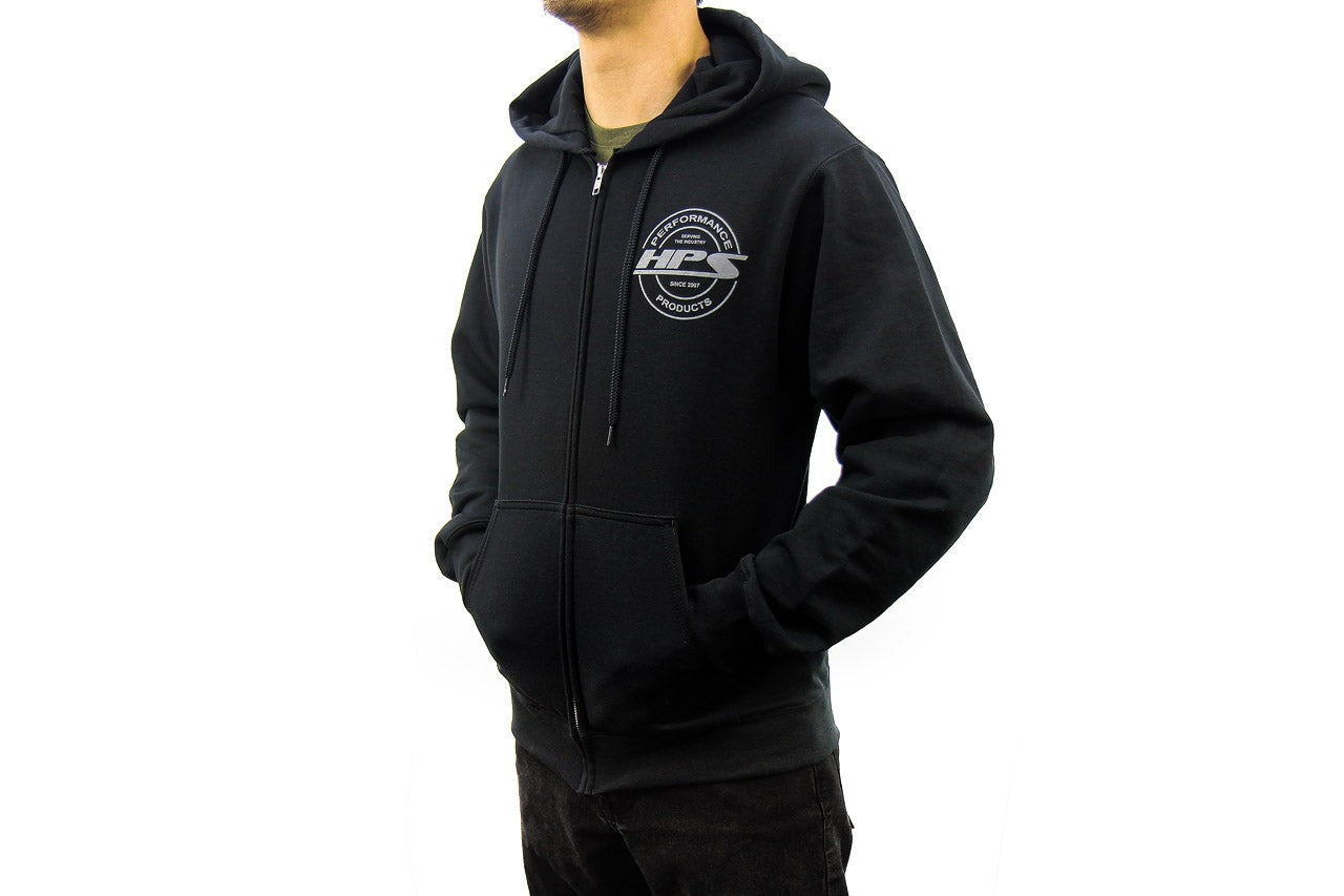 HPS Performance 2022 Round Logo Zip-Up Hoodie, Black