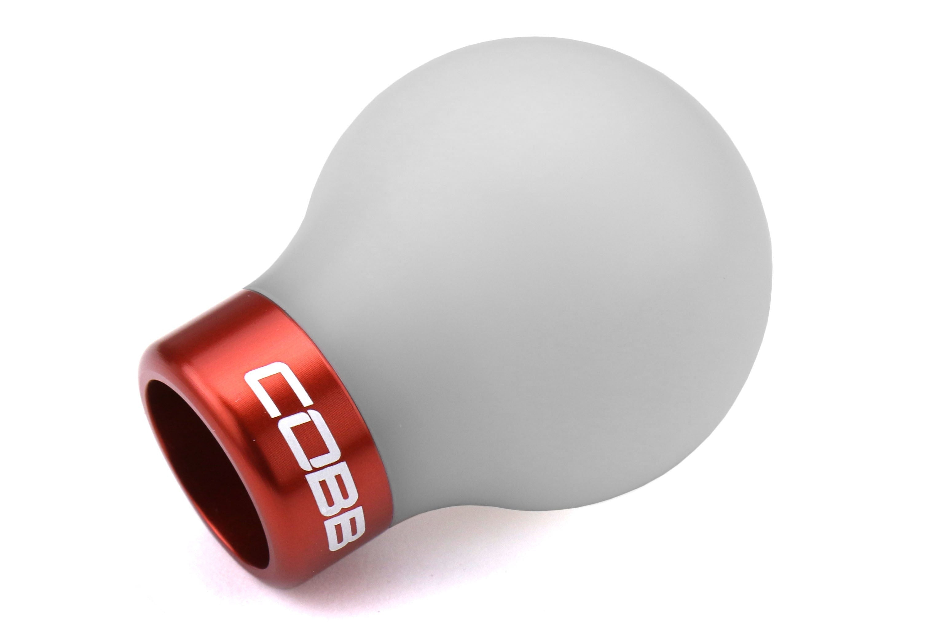 COBB Tuning Delrin Shift Knob White/Red 6MT - Subaru 6MT Models (inc. 2004+ STI / 2015+ WRX)