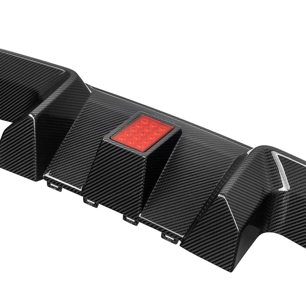 M2 G87 SQ-C Style Dry Carbon Fiber Rear Diffuser With Brake Light