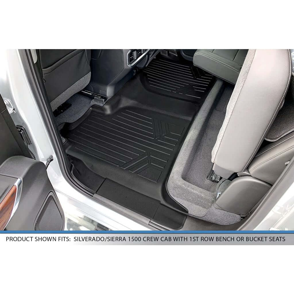SMARTLINER Floor Liners for 2020-2026 2500/3500 Silverado/Sierra Crew Cab 2019-2021 Crew Cab (BNOC)