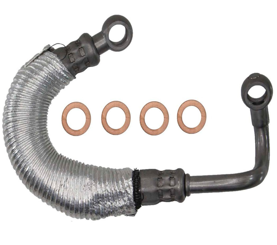 BMW E9X X5 335d Turbocharger Oil Line - Distribution Piece to Upper Turbocharger 11427795971