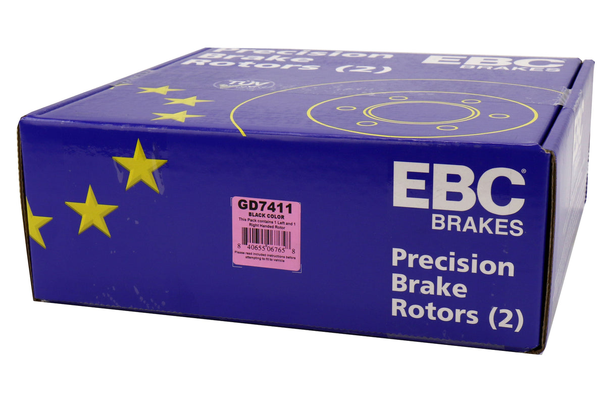 EBC Turbo Grooved Front Rotors - 2013-2026 Subaru BRZ / Toyota GT/GR86 / Scion FR-S (W/ Vented Rear Rotors)