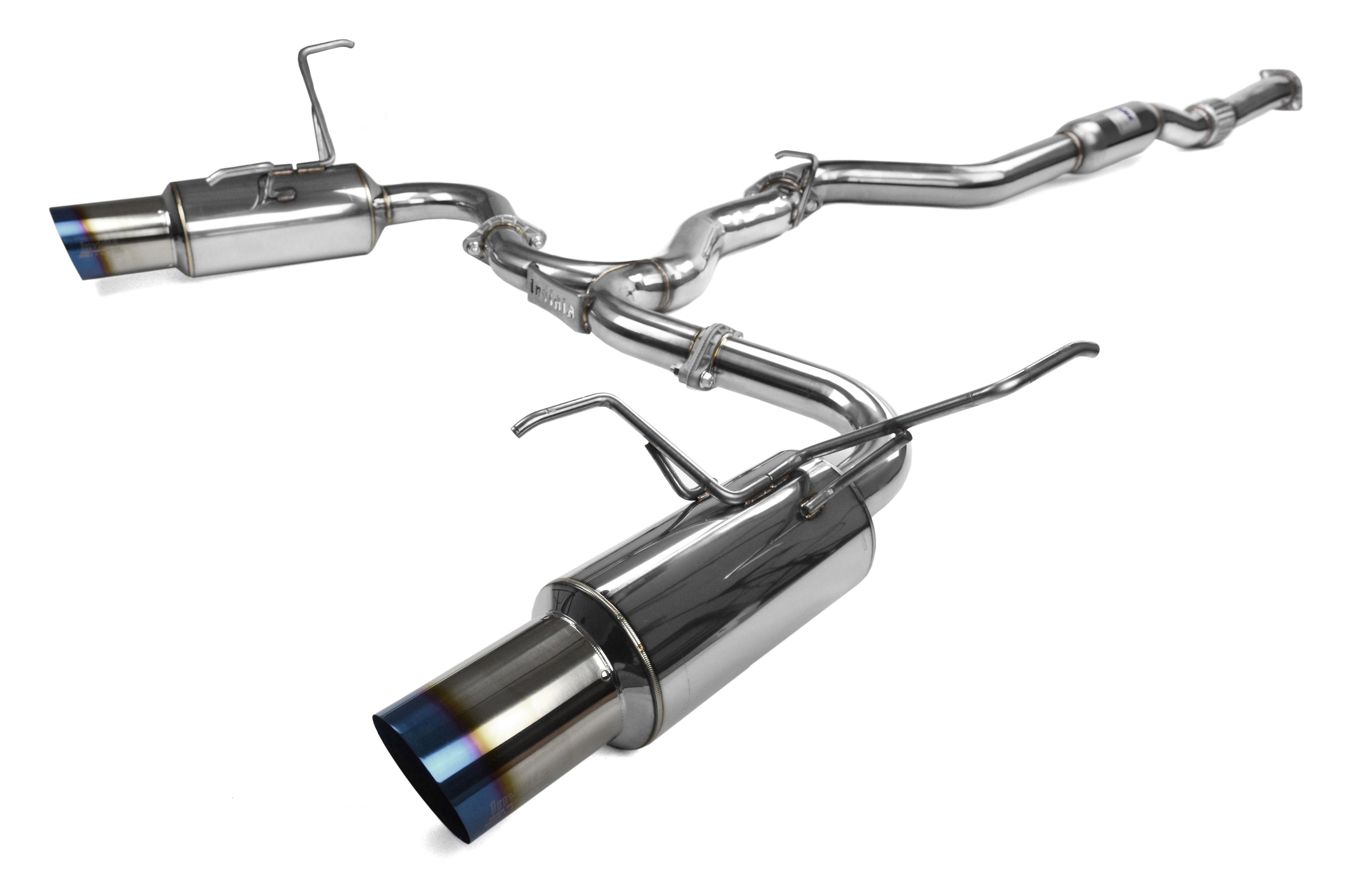 Invidia N1 Dual Exit Catback Exhaust - Titanium Tips - 2015-2021 Subaru WRX / STI