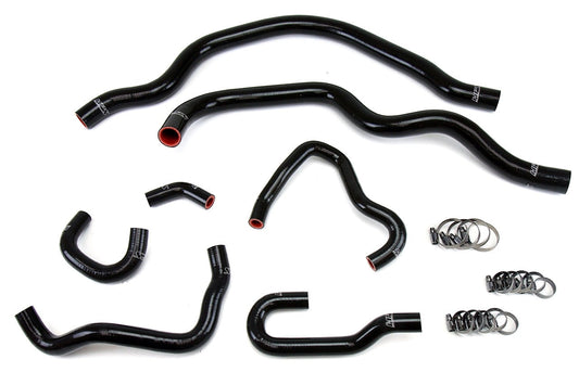 HPS Black Reinforced Silicone Radiator and Heater Hose Kit Coolant Honda 00-05 S2000