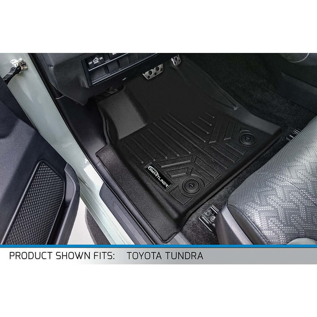 SMARTLINER Floor Liners for 2022-2026 Toyota Tundra/Tundra Hybrid (CrewMax Cab) with Underseat Storage
