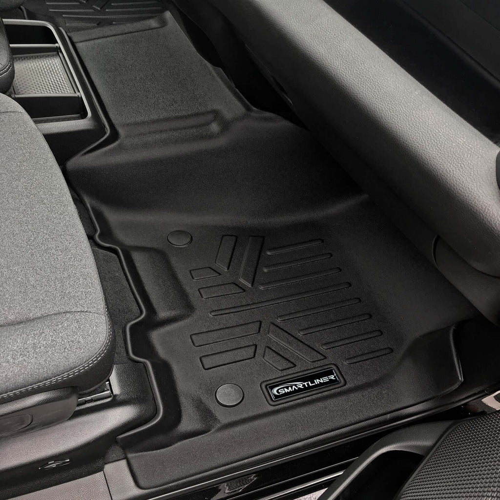 SmartCoverageTM Floor Liners For 2019-2024 Ram 1500 Quad Cab with Front Row Bench Seat Only (No Optional Underseat Storage)