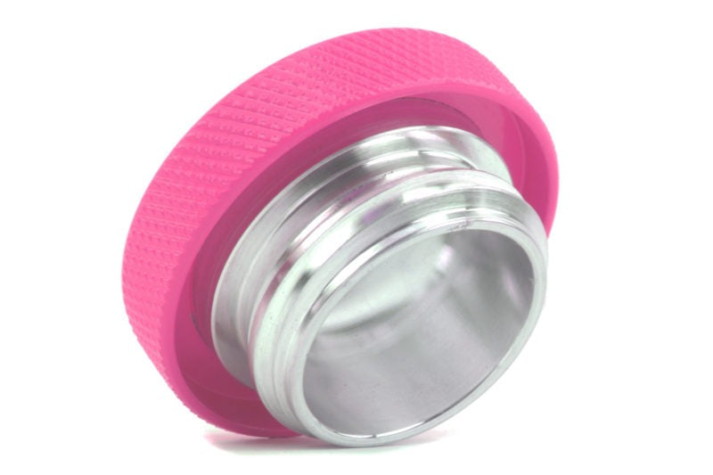 PERRIN Oil Fill Cap Round Style Hyper Pink - 2002-2022 Subaru WRX / STI / 2013-2018 BRZ / FR-S / 86 / GR86