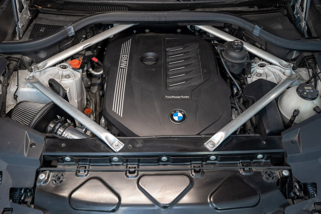 HPS Performance Air Intake Kit 2021-2023 BMW X5 xDrive45e 3.0L Turbo B58 PHEV G05, Includes Heat Shield, 827-702
