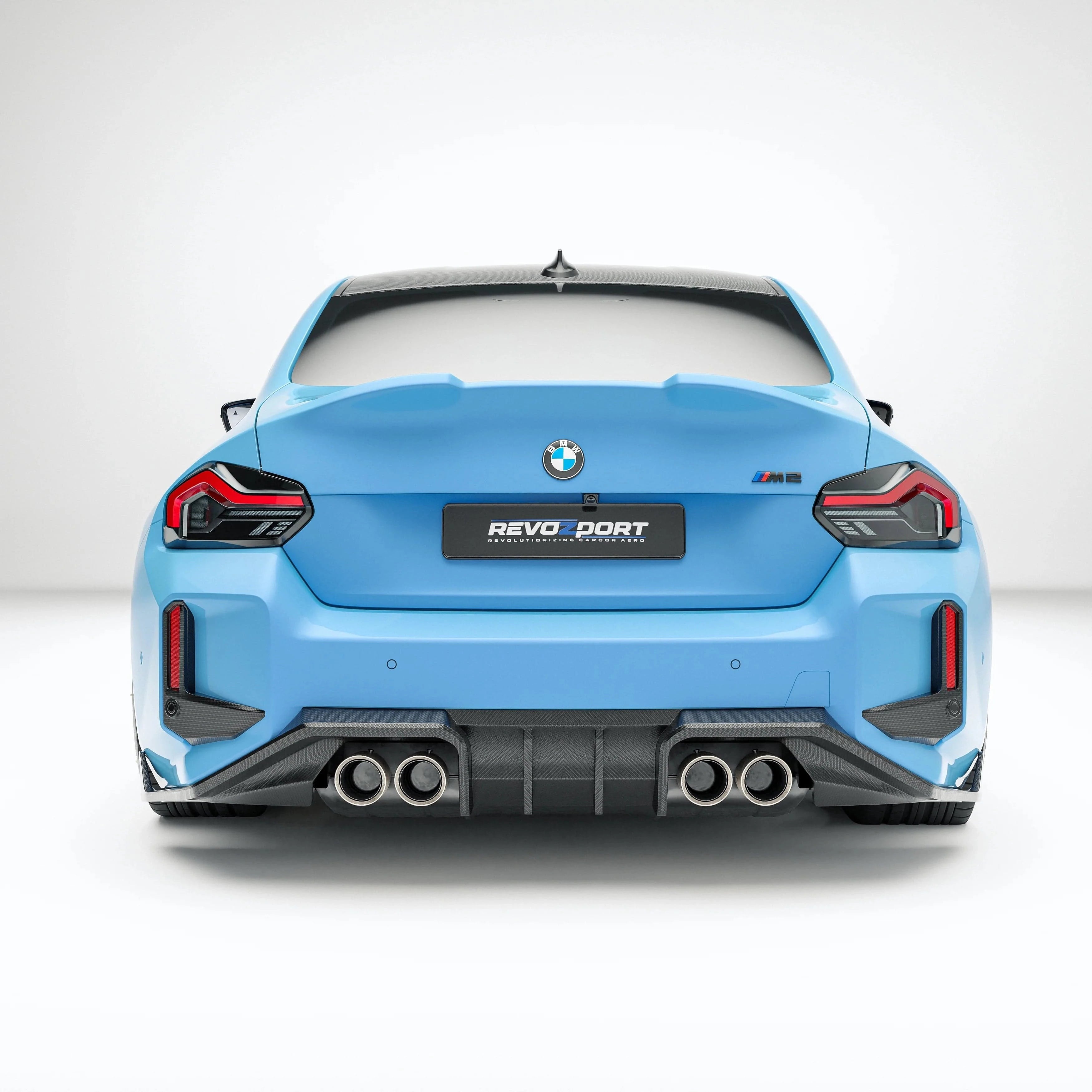 Revozport Carbon Fiber Rear Diffuser for BMW G87 M2