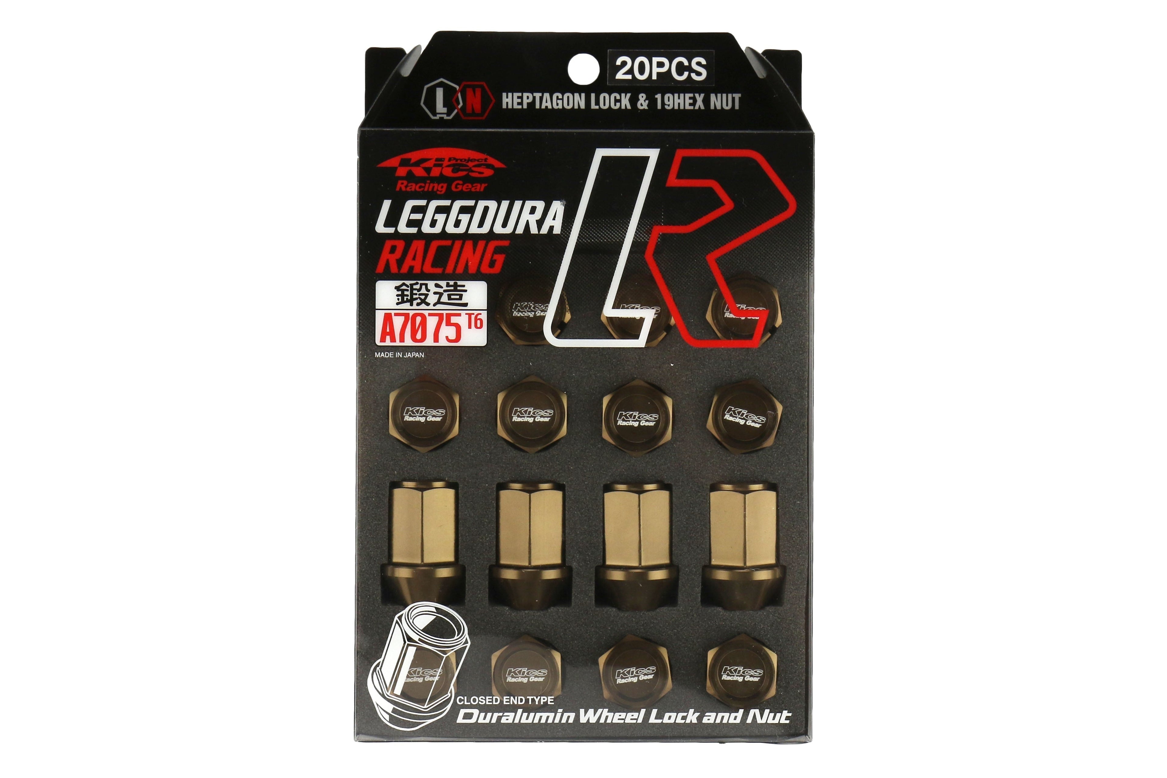 Project Kics Leggdura Racing Lug Nuts Bronze M12X1.25 - Universal