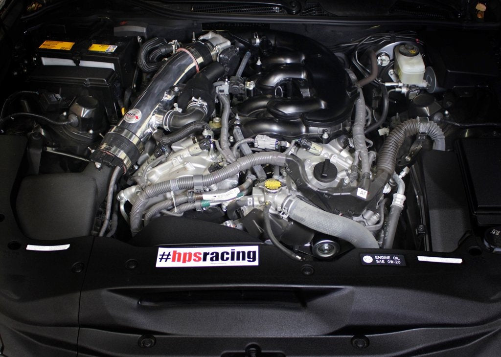 HPS Performance Post MAF Air Intake Tube Kit 2013-2018 Lexus IS350 3.5L V6 F-Sport, Red