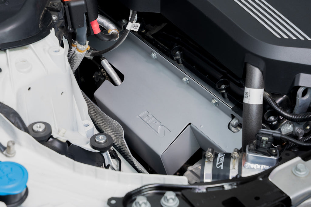 HPS Performance Turbo Heat Shield 2021-2024 BMW M440i B58 3.0L Turbo, Steel with Cerakote Ceramic Coating, 94-001