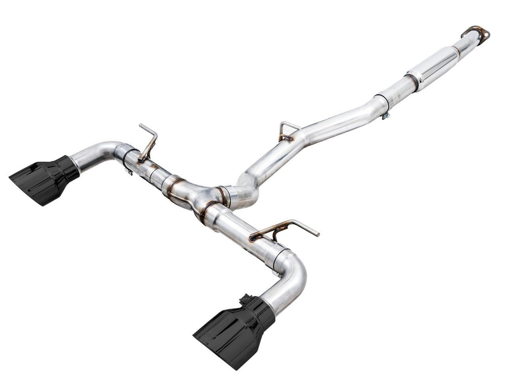 AWE Track Edition Exhaust (Diamond Black Tips) - 2013-2016 Scion FR-S / 2013-2024 Subaru BRZ / 2017-2020 Toyota 86 / 2022-2024 GR86